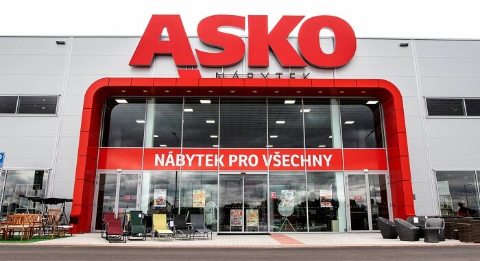 Vchod do prodejny ASKO v České Republice
