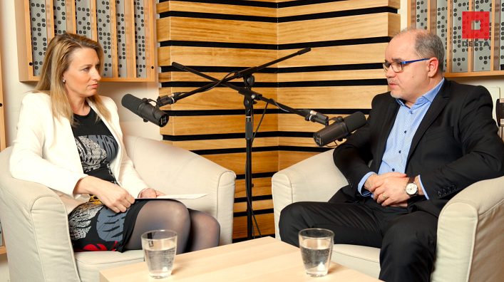 Rozhovor ve studiu na téma digitálního řízení kvality stavebního procesu s Erikem Štefanovičem