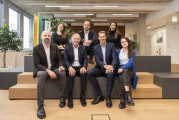 Auf dem Foto (v.l. oben nach r. unten): Cornelia Riemer, René Noisternig, Christina Lang, Wolfgang Gomernik (DELTA), Andreas Gobiet (INGOB ZT.Gmbh), Wolfgang Kradischnig, Marija Kotnig (DELTA)