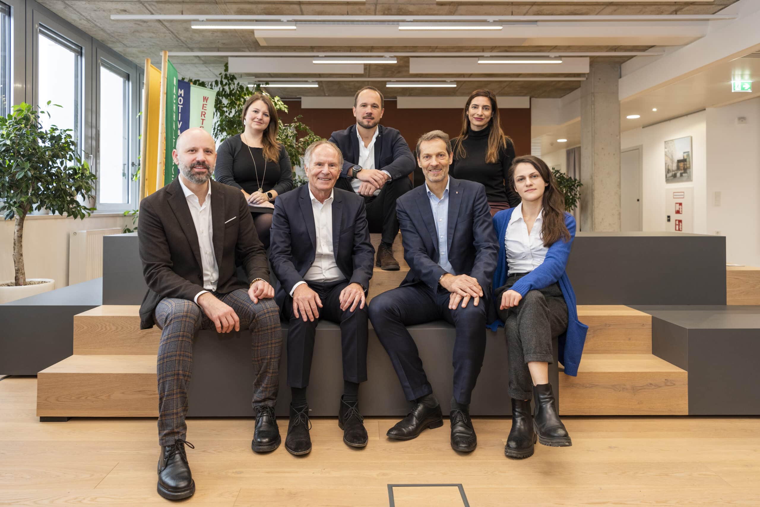 Auf dem Foto (v.l. oben nach r. unten): Cornelia Riemer, René Noisternig, Christina Lang, Wolfgang Gomernik (DELTA), Andreas Gobiet (INGOB ZT.Gmbh), Wolfgang Kradischnig, Marija Kotnig (DELTA)