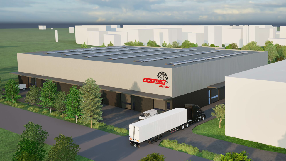 Architektonická vizualizace haly DYMOFRACHT Nymburk – zdroj: DELTA Group CZ